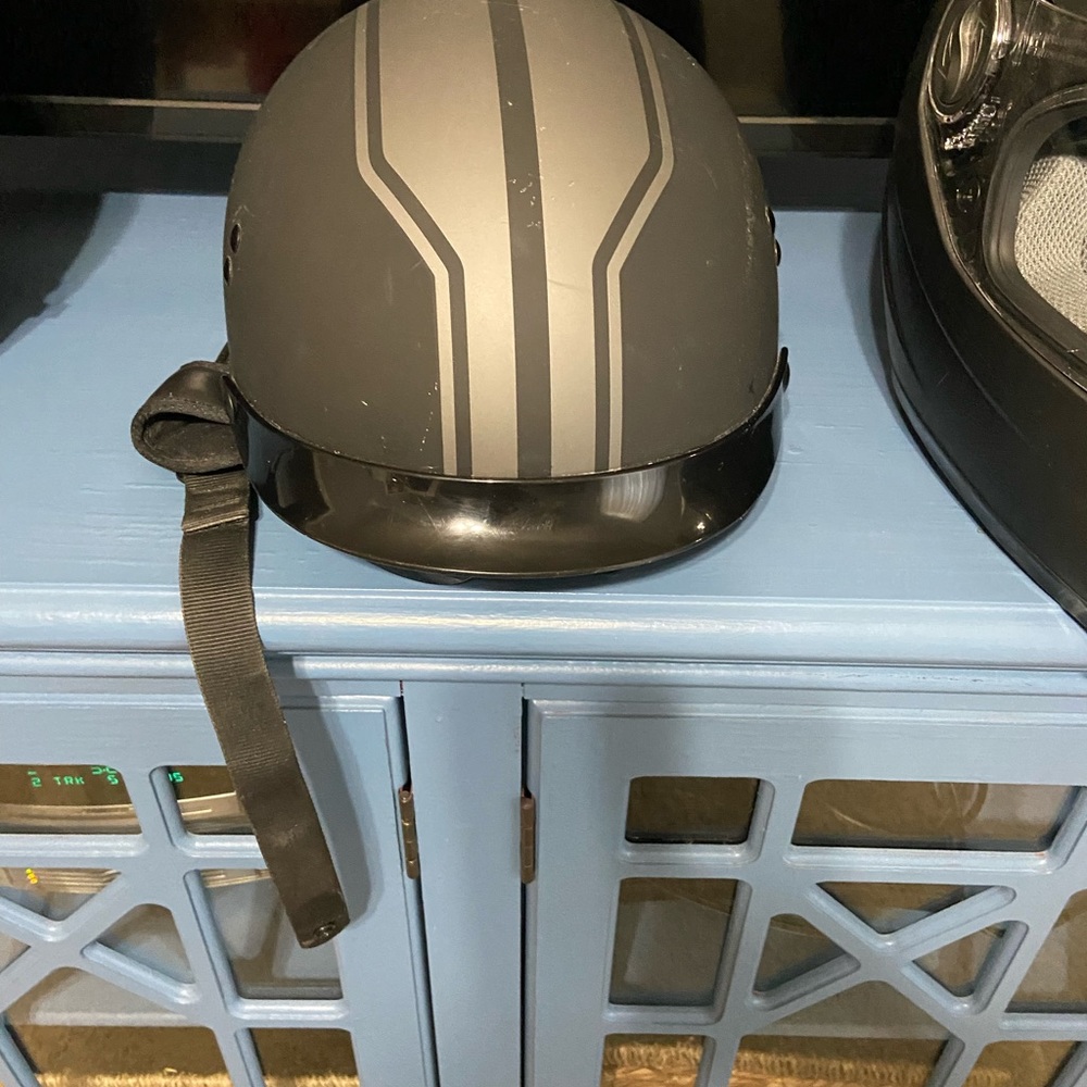 Flax biker helmet great shape